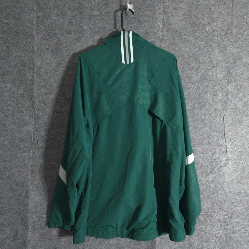 Adidas Windbreaker Jacket Mens Sz XL Team Performance Webber Football Green